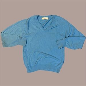 Dior Blue V-Neck Sweater
